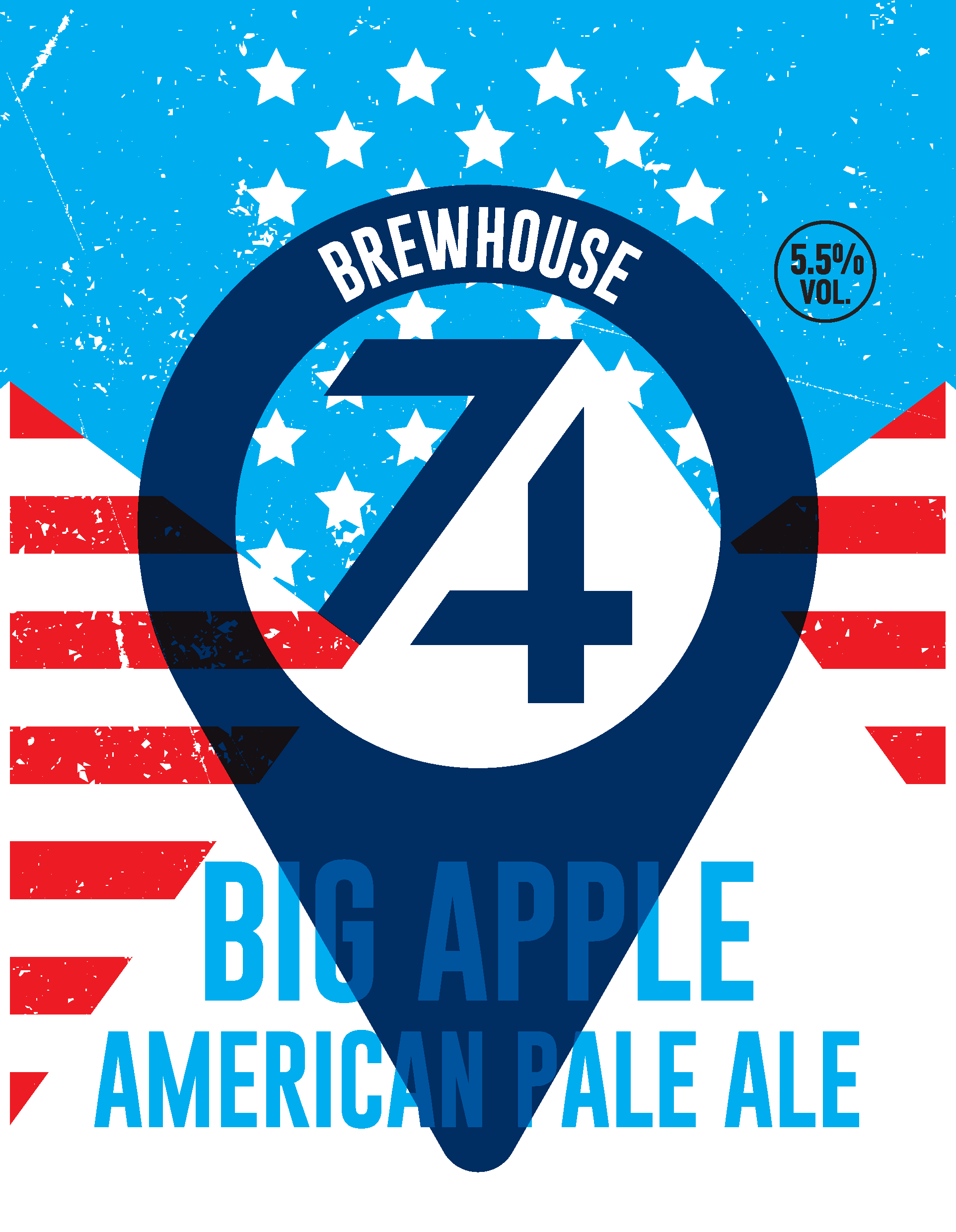 Big Apple American Pale Ale label